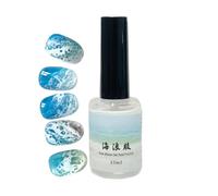 Nails Top Coat,15ml Long-Lasting Fingernail Top Coat,Wave Painting Nail Gel - for Traveling Business Trip Outdoor School Girlfriend Wife Friend Sister Daughter