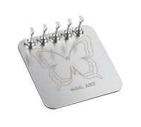 Nails Training Stand With Detachable Heart Acrylic Base Alloy Holder For Salon Display & Art Practice Nail Holder
