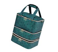 Nails Travel Organizers with Protective Padding Stores 84 Gel Bottles and Tools in Adjustable Sections Professional Nails Kits Supplies Case, Green, Mass Beauty
