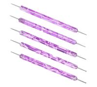 Nailting Pen - Stainless Steel 5pcs Multifunctional Tips | Finger Nail Dotting Pen Set for Salon Home Daily Studio Hobbyist Women Mom Professional