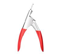 Nailtip Cutter, Stainless Steel False Nail Trimmer, Type U Manicure Tool, Precision Acrylic and Fake Nail Clipper for Salon & Home Beauty Care, 1 Piece
