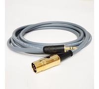 Naim Premium AUX input cable. 3.5mm Mini Jack to 5 Pin Din Audio Lead. Van Damme (1m, Grey)