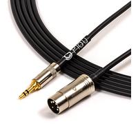 NAIM, QUAD, B&O Aux Input Cable. 3.5mm Mini Jack to 5 Pin Din Audio Lead. Silver Plated