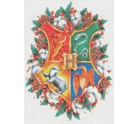 NAIMOER Christmas Diamond Painting Kits for Adults, DIY Full Drill 5D Diamond Art Harry Pott Badge Diamond Painting Magic Perfect for Relaxation and Home Wall Decor 30x40cm