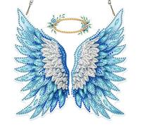 NAIMOER Wings Diamond Art Hanging Kit for Adults, DIY Double Sided Diamond Painting Hanging Kits Adults, Special Shaped Acrylic Ornaments Pendants for Window Home Garden Wall