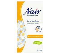 Nair Facial Wax Strips with Soothing Camomile Extract 10+2 strips