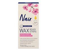 Nair Hair Remover Wax Ready- Strips 40 Count Legs/Body