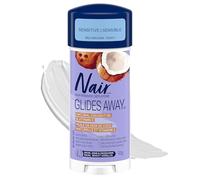 Nair Sensitive Formula Glide On Hair Removal Cream, 3.3 Oz | Sensitive Formula, Leg & Underarms Hair Removal, Hands-Free Applicator, Dermatologist-Tested, Coconut Oil & Vitamin E