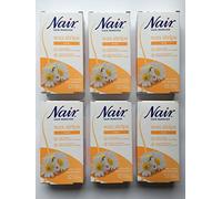 Nair Waxing Facial and Hair Removal with Camomile Extract, Upper Lip, Pack of 6, Total 72 Strips