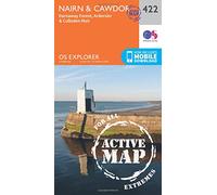 Nairn & Cawdor Map | Weatherproof | Darnaway Forest, Ardersier & Culloden Muir | Ordnance Survey | OS Explorer Active Map 422 | Scotland | Walks | Hiking | Maps | Adventure