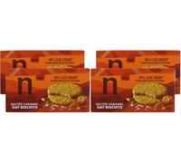 Nairn’s Salted Caramel Oat Biscuits, Wholegrain Oats, High Fibre, 40% Less Sugar, Wheat Free, Vegetarian Snack & Sweet Treat, 200g (Pack of 4) From SuperfoodUK