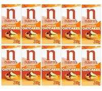 Nairn's Cheese Oatcakes, 200g (Pack of 10) - Healthy Snacks
