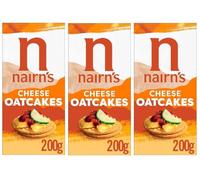 Nairn's Cheese Oatcakes, 200g (Pack of 3) - Healthy Snacks
