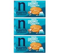 Nairn's Coconut & Chia Oat Biscuits, 200g (Pack of 3) - Healthy Snacks