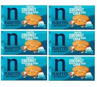 Nairn's Coconut & Chia Oat Biscuits, 200g (Pack of 6) - Healthy Snacks