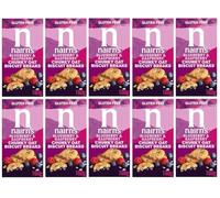 Nairn's Gluten Free Blueberry & Raspberry Chunky Biscuit Breaks, 160g (Pack of 10) - Healthy Snacks