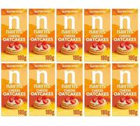 Nairn's Gluten Free Cheese Oatcakes, 180g (Pack of 10) - Healthy Snacks