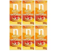 Nairn's Gluten Free Cheese Oatcakes, 180g (Pack of 6) - Healthy Snacks