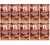 Nairn's Gluten Free Chocolate Chip Oat Biscuit Breaks, 160g (Pack of 10) - Healthy Snacks