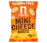 Nairn's Gluten Free Mini Cheese Bakes - 45g - Wholegrain Oats - Source of Fibre - Healthy Cheese Snacks - Suitable for Coeliacs - 28 in Total