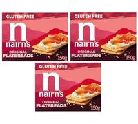 Nairn's Gluten Free Original Flatbreads, 150g (Pack of 3) - Healthy Snacks