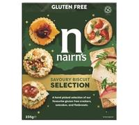 Nairn's Gluten Free Savoury Biscuit Selection Box - Includes Oatcakes Crackers & Flatbreads 235g
