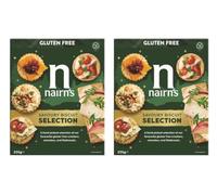 Nairn's Gluten Free Savoury Biscuit Selection Box - Includes Oatcakes Crackers & Flatbreads 235g (Pack of 2)