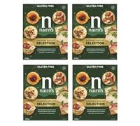 Nairn's Gluten Free Savoury Biscuit Selection Box - Includes Oatcakes Crackers & Flatbreads 235g (Pack of 4)