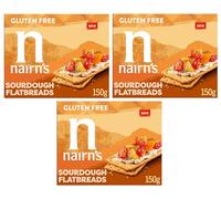 Nairn's Gluten Free Sourdough Flatbreads, 150g (Pack of 3) - Healthy Snacks