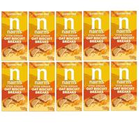 Nairn's Gluten Free Stem Ginger Oat Biscuit Breaks, 160g (Pack of 10) - Healthy Snacks