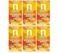 Nairn's Gluten Free Stem Ginger Oat Biscuit Breaks, 160g (Pack of 6) - Healthy Snacks