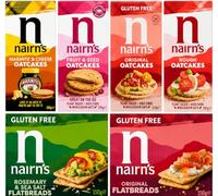 Nairn's Grazing Selection Variety Pack (Pack of 6) Oatcakes & Flatbreads