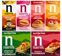 Nairn's Picnic Selection Variety Pack (Pack of 6) Oatcakes & Flatbreads