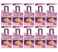 Nairn's Super Seeded Oatcakes, 200g (Pack of 10) - Healthy Snacks