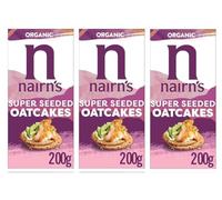 Nairn's Super Seeded Oatcakes, 200g (Pack of 3) - Healthy Snacks