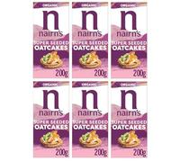 Nairn's Super Seeded Oatcakes, 200g (Pack of 6) - Healthy Snacks