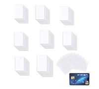 Naisfei 100 Pieces Card Holder Protector Sleeves, Card Sleeves, Clear Badge Holders Soft ID Card Holders for Social Driver's License Insurance Card