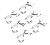 Naisfei 6 Pcs Stage Lighting Clamps, Stage Light Clamp Heavy Duty Prevent Slip Cast Aluminum Stage Lamp Hook Kit for Spotlight Moving Head Light,DJ Lighting Truss