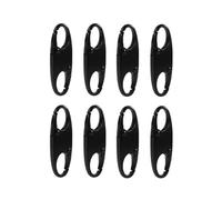 Naisfei 8 Pcs Zipper Lock Clips,Zipper Clips Anti Theft Can Make Backpack Lock,Outdoor Travel Clip,Double Opening Snap S Hooks Zippers Pull for Traveling Camping (black)