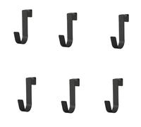 Naisfei Over The Door Hooks,6 Pcs Door Hanger Plastic Towel Hanger Hook Hanging Coat Rack Single Hook Organizer for Coat, Bag, Jacket, Hat, Robe, Ideal for Bathroom, Bedroom, Mudroom