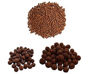 Naisha 121 Pcs Natural Rudraksh Loose Rudraksha Mala Genuine Himalayan Meditation Prayer Beads 8-14mm Bodhi Beads for Jewelry Making DIY 3 Different Sizes