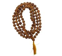NAISHA Certified Original 5 Mukhi 8MM Rudraksha Mala, Wearing & Japa Mala, Authentic Genuine Natural Rudraksh for Man & Women with Lab Certificate.