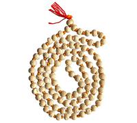 Naisha Hare Rama Hare Krishna Tulsi Holy Basil Japa Mala Beads Original for Daily Mantra Jaap, Bead Size: 6/7mm, Basil Mala, 6/7 MM, Wood,