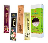 Naisha Incense Sticks Set of 4 (50 Gm Each) Natural & Relaxing Gift for Positivity & Spirituality, Long Lasting Sticks, Mystic Lavender, Lajawab, Saffron Mysore Sandal, Aswamegha (Unwind Inner Peace)