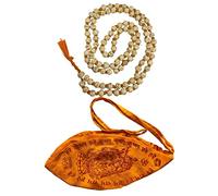 NAISHA Mala Bag & Hare Rama Hare Krishna Tulsi Holy Basil Jaap Mala 108+1 Beads Original For Daily Mantra Jaap Necklace for Men Women