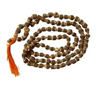 NAISHA Natural Tulsi Basil Japa Mala/Necklace Handmade Religious Japa/Meditation Mala/Seed Bead Natural Seed, Prayer Beads, Wrist Mala Wrap…
