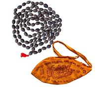 NAISHA Original Gaumukhi Japa Mala Bag Bead Mala/Necklace,Handmade Religious Japa,Meditation Mala/ Vashikaran Attraction and Devi Siddhi 108 beads, Beeds, kamal gatta (lotus seeds)