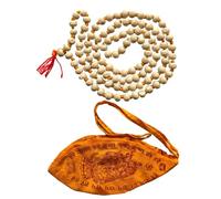 NAISHA Tulsi Japa Mala 108+1 with Hare Krishna Hare Rama Japa Mala Bag Beads Necklace, Pack of 1 - Basil Chanting Mala
