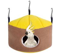 Naisicatar Parakeet Cage Nest Winter Thermal Hanging Bird Nest Soft Triangular Bird Bed Washable Bird Parakeet Toys for Budgerigar, Conure, Cockatiel, Mynah, Love Birds, Finches