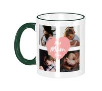 Naispanda Personalised Mug with Photos Text Custom Coffee Cup Gift for Mom Mommy Mum Personalized Mug Present for Birthday Mothers Day Customized Coffee Cup with Collage Pictures and Text - 11oz